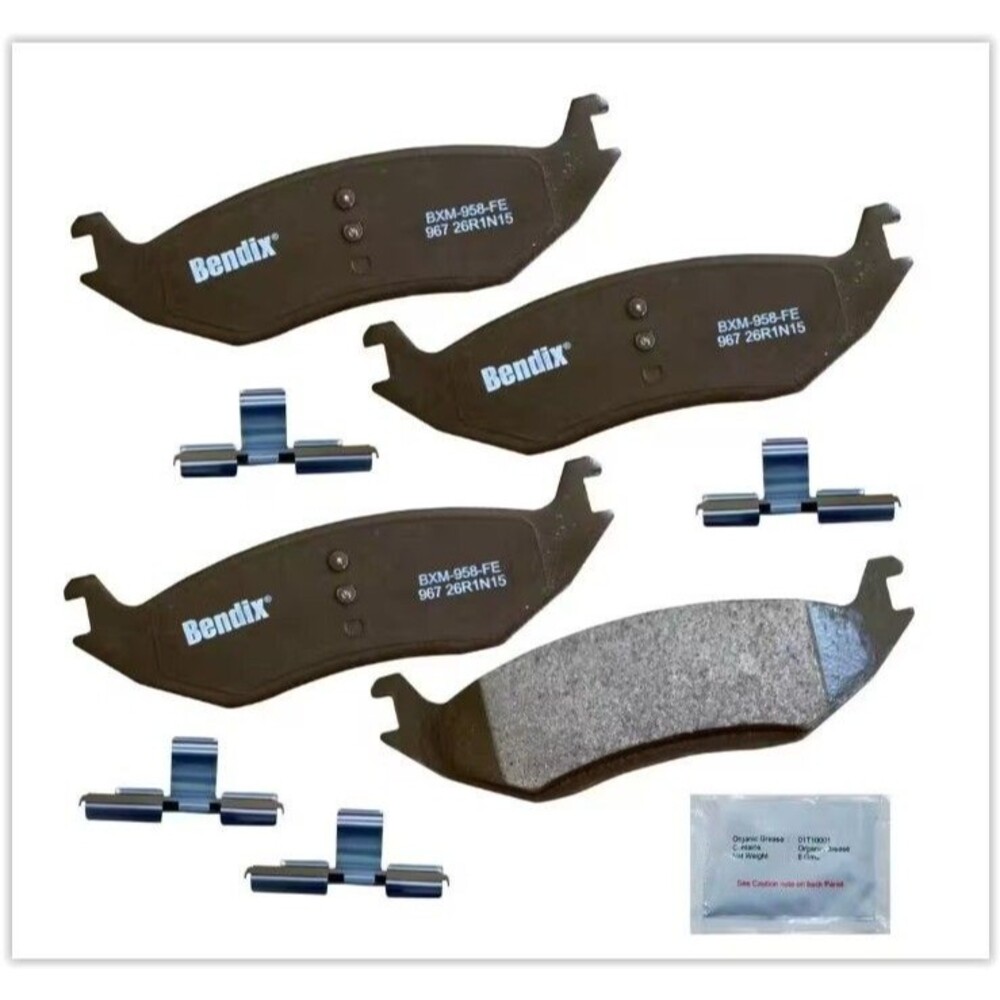 Premium Disc Brake Pad Set-Bendix CFM967, 100% Copper Free -New Set